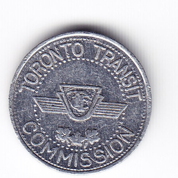 Toronto Transit Commission Canada Subway Fare Token (b256) - Picture 2 of 2